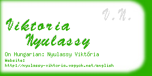viktoria nyulassy business card